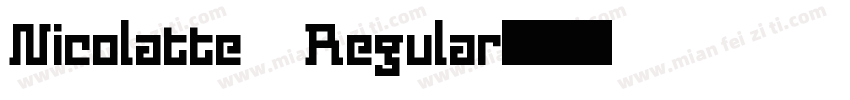 Nicolatte Regular字体转换